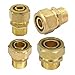 THKCTOXF 1個フィットチューブI.DxO.D 20x25mm - 1インチBSPオスPEX-AL-PEX真鍮パイプ継手ソーラー給湯器 THKCTOXF