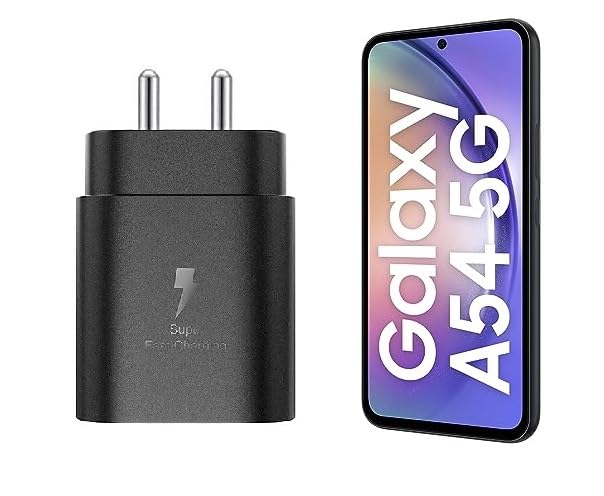 Image of Original Samsung A54 5G 25W Charger with Type-C Cable - Rapid Power Delivery for Your Devices Black