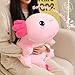 SQEQE Weighted Axolotl Plush, Weighted Axolotl Stuffed Animal, Cute Plushies Soft Pink Pillow Toy Gift for Kids Adults 13.8 Inch, 1.6 Lbs
