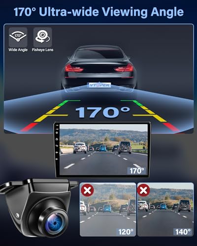 AHD 1080P Rückfahrkamera Auto 360°+90° Drehbar Metallgehäuse Universal Ruckfahrkamera mit Nachtsicht 170° Weitwinkel Rückfahrlinie IP69 Wasserdicht Auto-Rückfahrkamera Nachrüsten für Van SUV