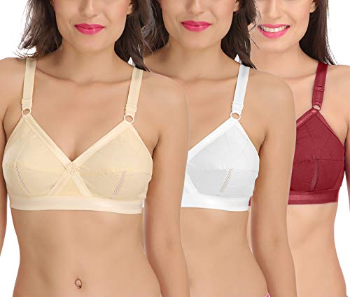 Image of SONA Perfecto Plus Size Cotton Bra for Woman Full Coverage Pack of 1