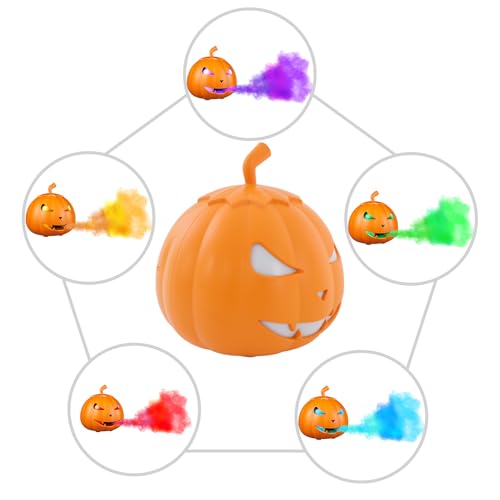 Máquina de humo Halloween con luces LED 800W miniatura 5