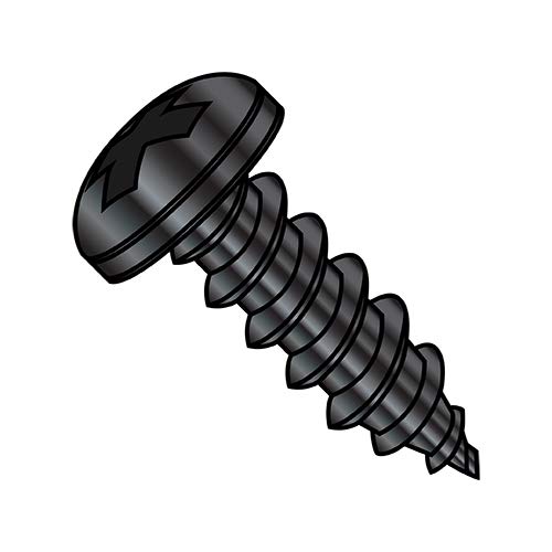 Tornillo autorroscante Phillips Pan 12-11X1 1/4 negro Oxido
