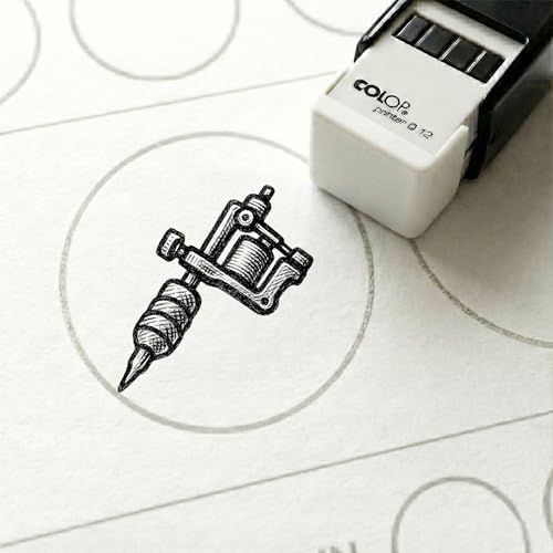 Dekolando Bonusstempel Tattoo Maschine 10x10 mm...
