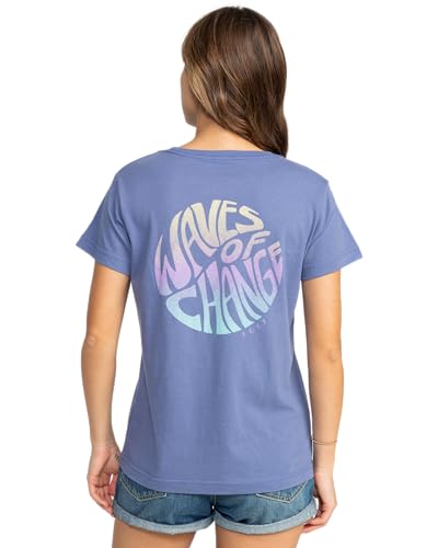 Image of Roxy Womens Boyfriend Crew T-Shirt, Casual Relaxed Fit Crew Neck Tee Short Sleeve Cotton Basic Shirt Everyday Comfort