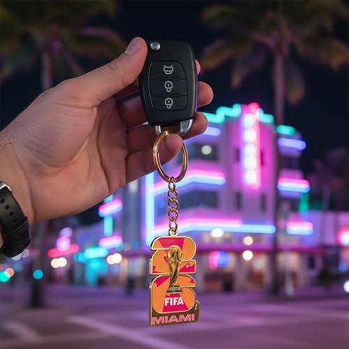 Image of 2026 FIFA World Cup Keychain - Officially Licensed, Collectible Gift for Fans, Durable Metal Ring for Keys, Backpacks