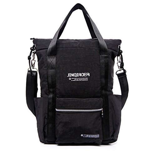 Bolso de viaje para mujer Tiny Chou en nailon de alta densidad, amplio y elegante negro