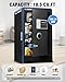 HOLOJOY Large Fireproof Waterproof Safe Box for Home Office Documents- 10.5 Cu Ft Heavy Duty Steel LCD Display Digital Security Safe Box with LED Light, Removable Shelf for Money Jewelry Valuables