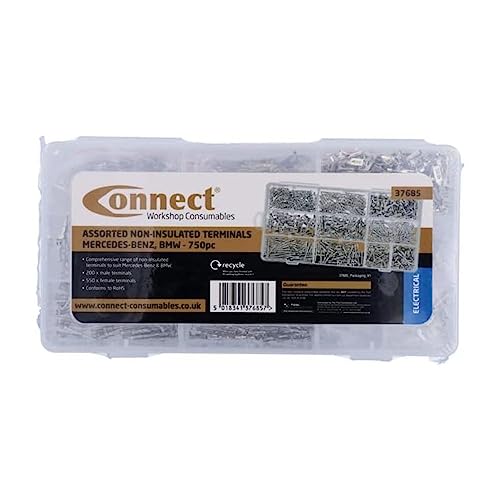 Connect 37685 Assorted Non-Insulated Terminals - For Mercedes-Benz, Bmw 750Pc
