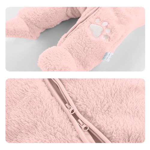 JiAmy Infant Hooded Snowsuit Cartoon Zipper Fleece Baby Winter Footie Snowsuit Warm Hooded Outfits3