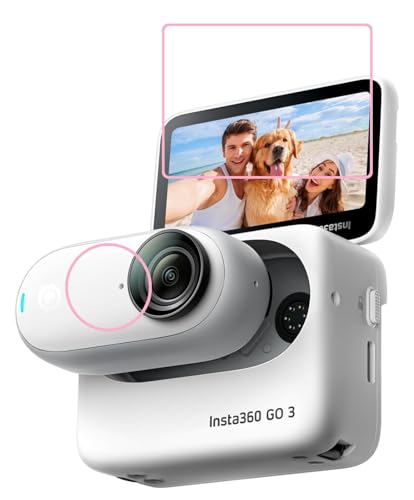 Image of M.G.R.J Tempered Glass Screen Protector for Insta360 GO 3 Action Camera (2 P'cs Set)