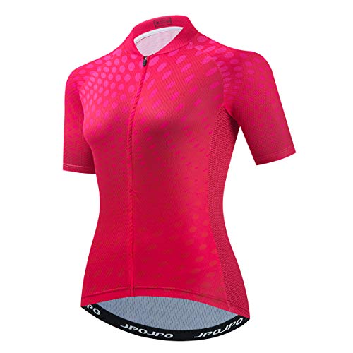 PSPORT Maillots de Cyclisme pour Femme Été Manches Courtes Vêtement de Vélo Respirant Maillot...
