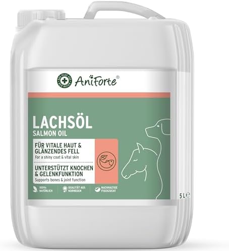 AniForte Omega 3 Olio di Salmone per cani e cavalli 5 litro – Aci...
