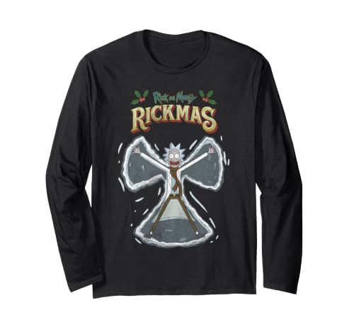 Image of Rick and Morty Rickmas Christmas Long Sleeve T-Shirt