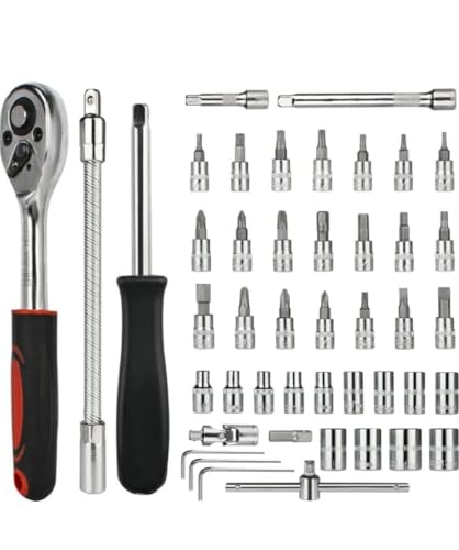 Image of Tool Kit for Home Use Tools Kit Spanner Set Socket Set Wrench Set Tools Set Hand Tools Bike Tool Kit Set Socket Spanner Set All Size Tool Kit Goti Pana Set