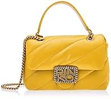 Pinko; Pinko Maxy Jewe, Love Mini Puff Maxi Quilt Jewelry para Mujer, H65_Amarillo Fulvo, Talla única