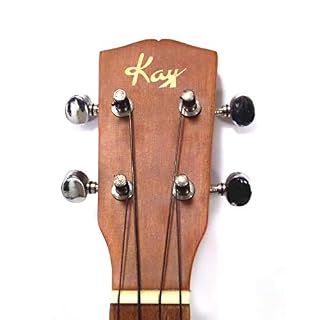Kay Deluxe Koa Ukulélé soprano avec finition, frettes de nickel, Chrome Mécaniques - Les Beatles, Paul McCartney, John Lennon, RIngo Starr, George Harrison Kay Deluxe Koa Ukulélé soprano avec finition, frettes de nickel, Chrome Mécaniques – Image 3