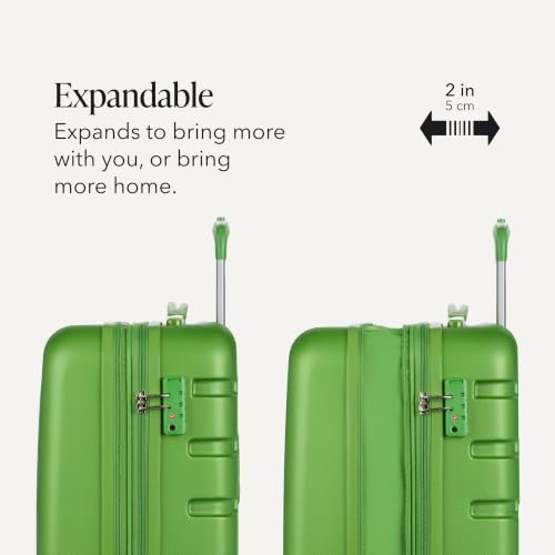 Image of SwissGear 7366, Green, 2-Piece Set (19 /27), Signature Hardside Expandable Luggage With Spinner Wheels