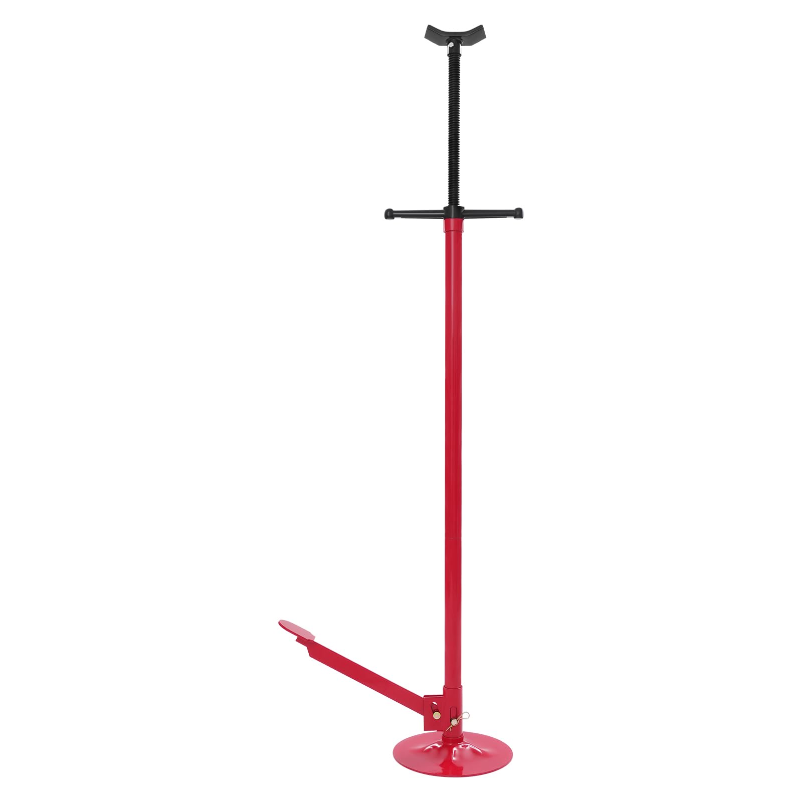 Soporte elevador con pedal de acero, capacidad de carga de 750 kg, ajustable de 133,5 a 200 cm, para taller y mantenimiento de vehículos