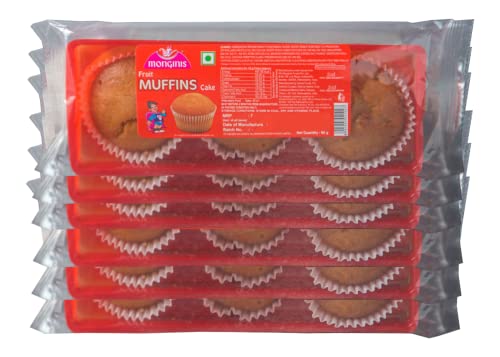 Monginis Fruit Muffins Cakes, 18 Muffins Of 20 g Each In Differen...