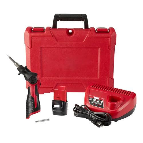 MiMmy Fits Milwaukee 2488-21 M12 12V Cordless Pivoting Head Soldering Iron Kit - 2PK - W/Drill bits and storage racks