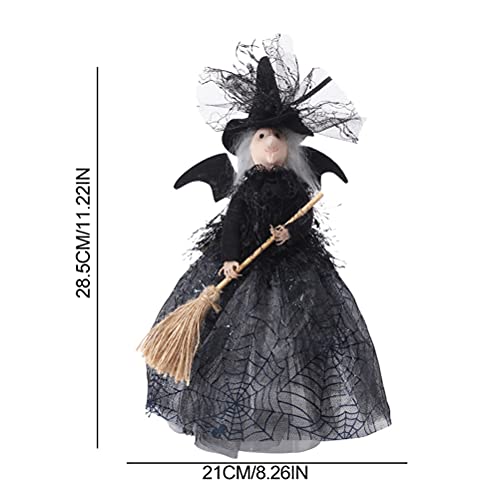 Bonecas de bruxa de Halloween Decoração de casa Bonito Desenhos Animados Bruxa Boneca Ornamentos Dec