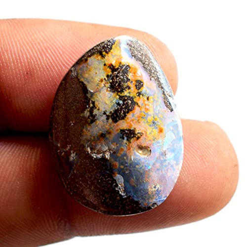 Opale de feu australienne authentique gemme du Queensland 24 mm - 3