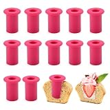 BRISKORE 12 moldes de silicona para hornear | Recortes perfectos para magdalenas y cupcakes profesionales | Ideal para vaciar y rellenar muffins, cupakes