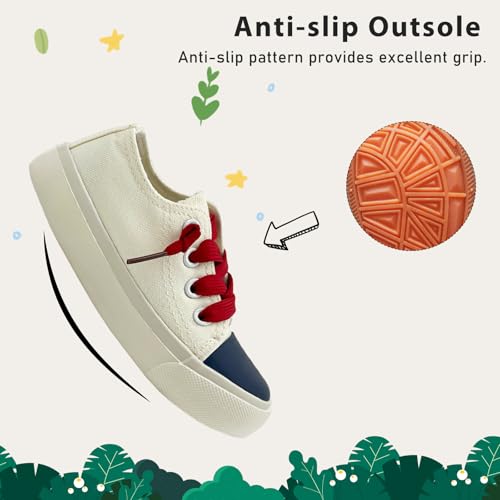Toddler Kids Sneakers Boys and Girls Canvas Shoes Slip On Lightweight Walking Shoes for Little Big Kids3