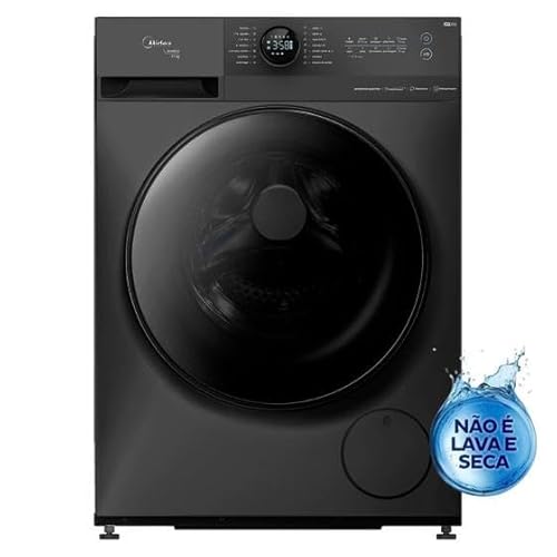 MÁQUINA DE LAVAR ROUPAS MIDEA 11KG INVERTER HEALTHGUARD WI-FI TITANIUM MF201W110WB 127V #4