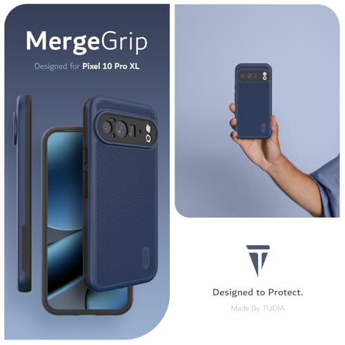 Image of TUDIA MergeGrip Magsafe Compatible for Pixel 10 Pro XL Case - Indigo Blue