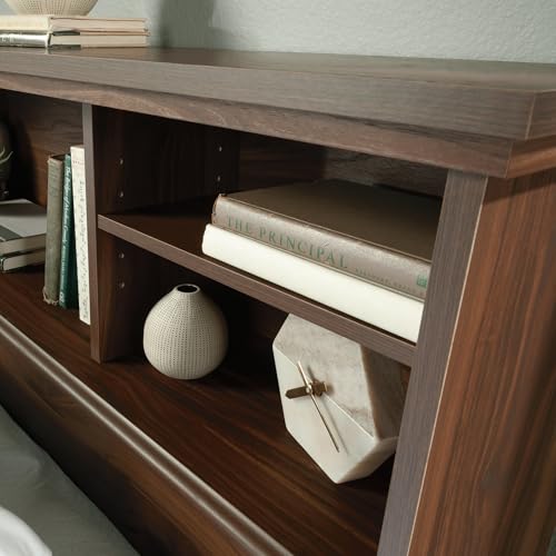 Image of Sauder River Ranch Full /Queen Bookcase Headboard, in Grand Walnut Finish