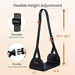 ErGear Airplane Foot Hammock with Wide Hardboard Support, Foot Hammock for Plane Travel with Extended Adjustment Strap, Portable Airplane Foot Rest Travel Essentials for Long Flight - Image 4