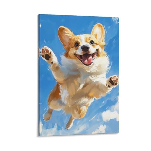 Affiche décoration Corgi pour salon et chambre adulte