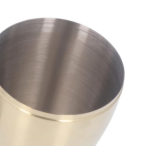 Image of Loboo Idea Desktop Mini Trash Can with Lid, 304 Stainless Steel Mini Trash Can 1.5 L / 0.40 Gal for Tabletop, Multipurpose Desk Trash Can Waste Basket