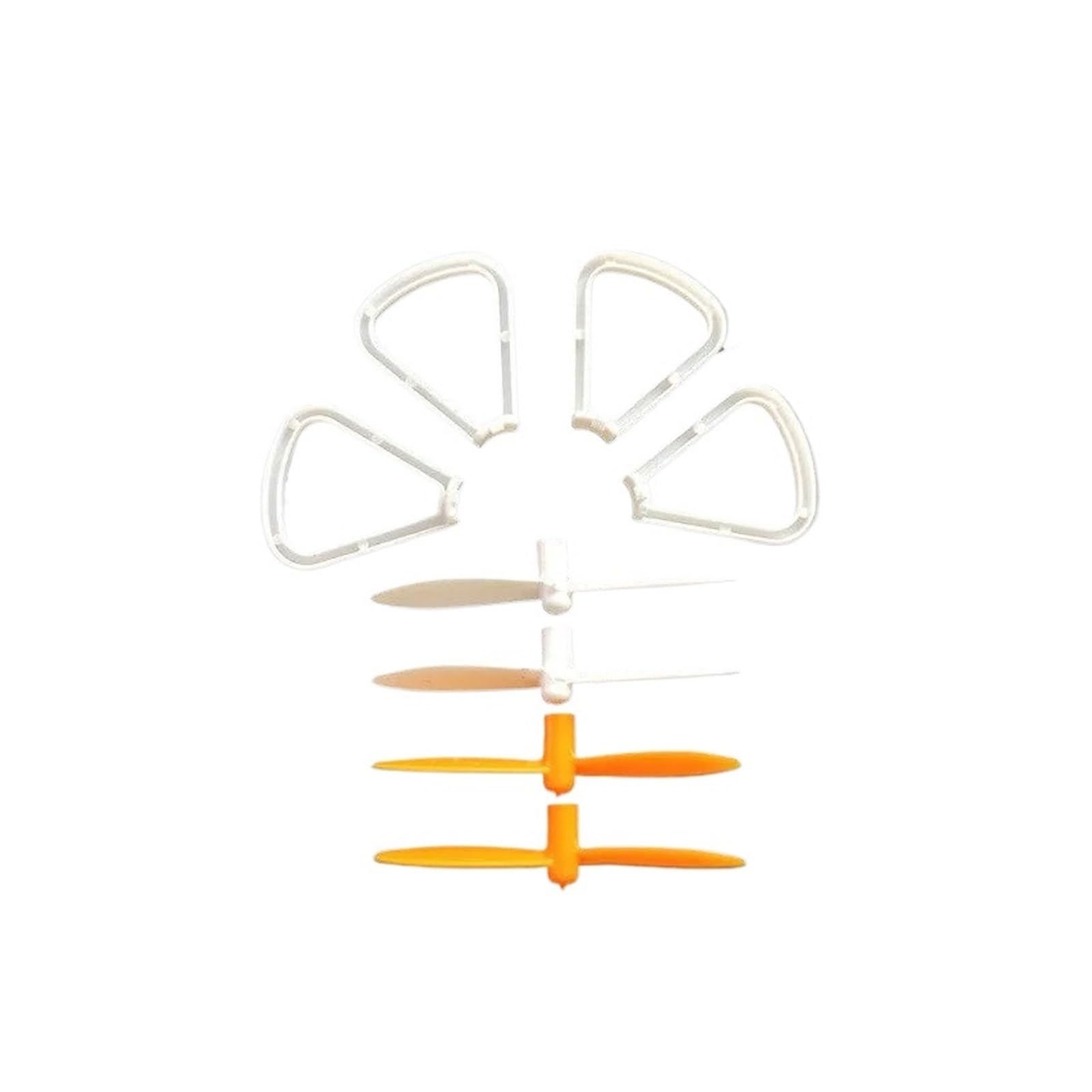 4/8 Uds Accesorios Hélices Protectores Anillos Protectores R/C Piezas De Repuesto Micro Avión Quadcopter For H702 RC Drone Juguete De Control Remoto(1Set)