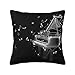 Federa per cuscino per pianoforte, 45 x 45 cm, in cotone e lino, decorativa, per divano, decorazione per la casa
