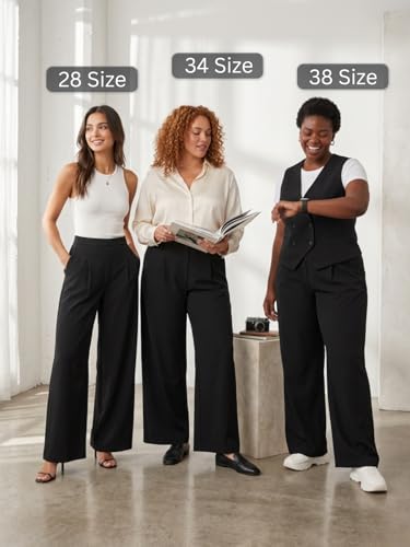 Image of GRECIILOOKS Linen Ankle Length Casual Trousers for Women | Regular Fit Linen Pants with Elastic Closure | Summer Loose Fit Daily Outfit Pants for Women