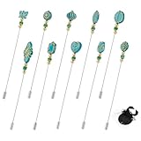 Quantité et dimensions:Ces épingles à chapeau mesurent environ 12.5cm (4.9 pouces) de long., avec 10 pièce au total. La longueur convient à la plupart des styles de chapeaux, offrant des options décoratives variées pour le stylisme des accessoires, ajoutera un détail accrocheur et rehaussera un costume classique.