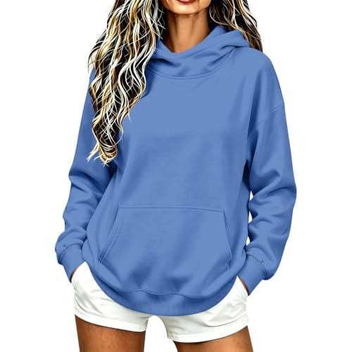 moolBeko Funnel Neck Hoodie Women Fleece Oversized Mock Neck Sweatshirt - image 7