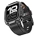 Amizee 2 in 1 Metal Armor Case for Apple Watch Series 11/10 46mm with Back Cover, Military Grade Protection Rugged Protective Bumper Cover for iWatch 46mm, Black