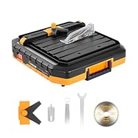 Hoteche elektrischer Fliesenschneider 500W mit Elektromagnetischem Schalter 5200RPM Arbeitsfläche 330x360mm Schneidtiefe 22.5mm bei 90 Grad und 12.5mm bei 45 Grad geeignet für Fliesen schneiden