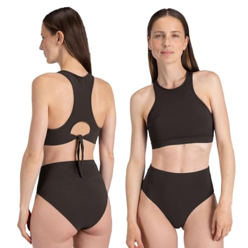 Bas de maillot de bain femme haut de taille bikini bottoms actif confortable