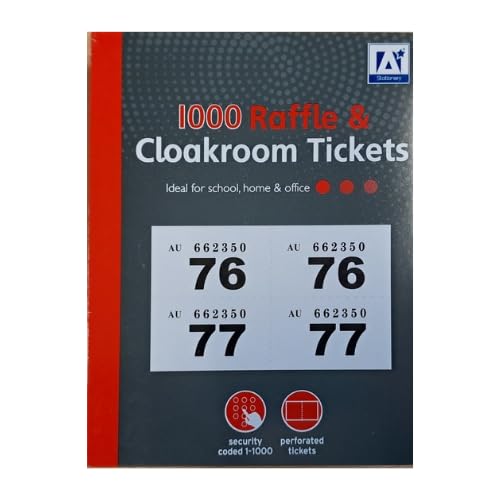 1000 Raffle & Cloakroom Tickets (4)