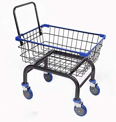 Cart&Supply Heavy Duty Household & Commercial Charcoal Grey Cart with U- Handle (Blue)