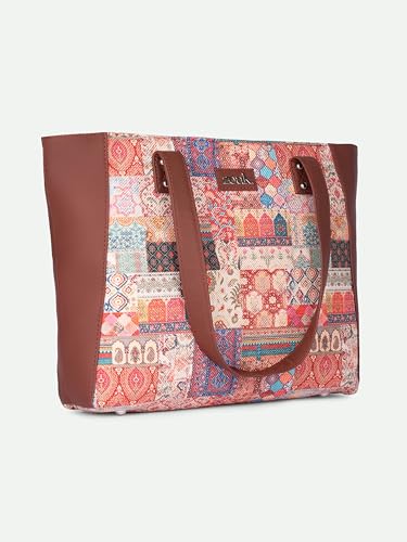Image of ZOUK Women's Handcrafted Side Tote Bag and Handbag for Office and College