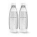 Produktbild SodaStream 1 l Doppelpack, spülmaschinenfest, schlanke Flasche, 2 Stück (1 Stück) (weiß)