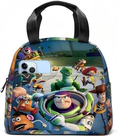 Toy Story Lunch Box, Cute Insulated Lunch Bag, Reusable Lunch Tote Bag for Travel Work Picnic (Toys) image 2