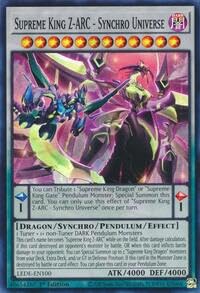 Amazon.com: YU-GI-OH! Supreme King Z-ARC - Synchro Universe - LEDE