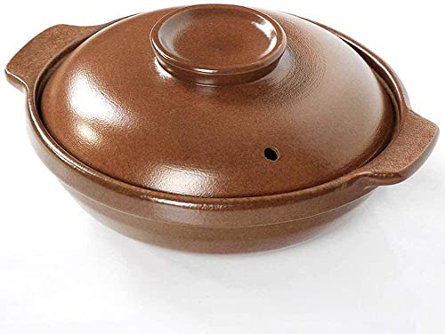 Olla de arcilla para cocinar, sartén saludable con cacerola de cerámica resistente al calor, olla de arcilla y cazuela de plato-A_3 (A 1L) (A 1L) (A 1L) (A 1L) (A 1L) (A 1L)
